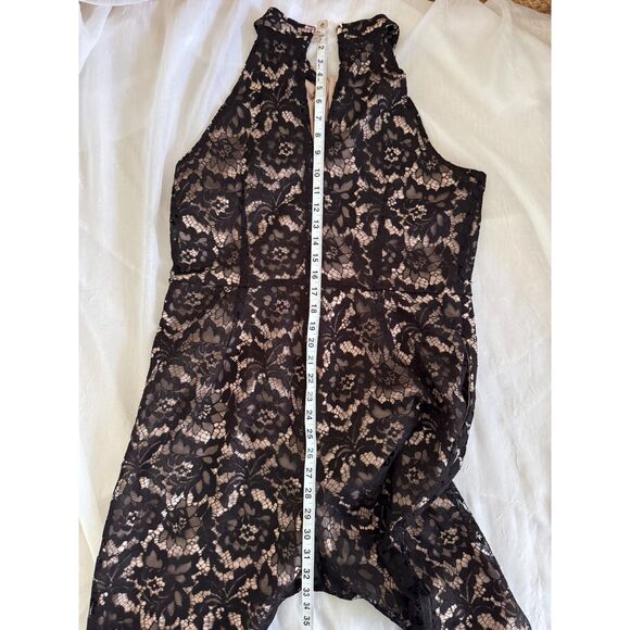 Lia Jordan Black Lace Halter Jumpsuit - Picture 8 of 11